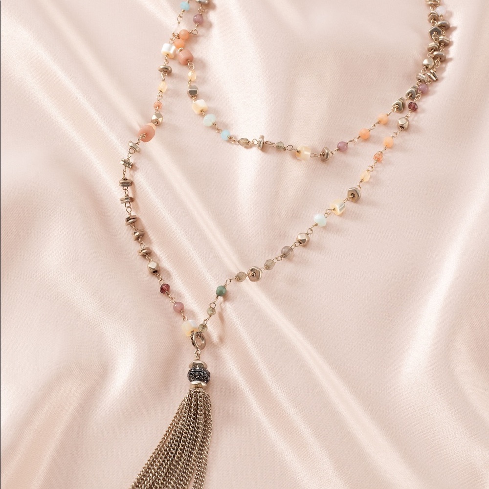 Tassel Necklace ( silver)